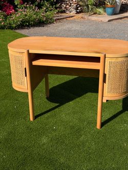 Wood Desk with Storage