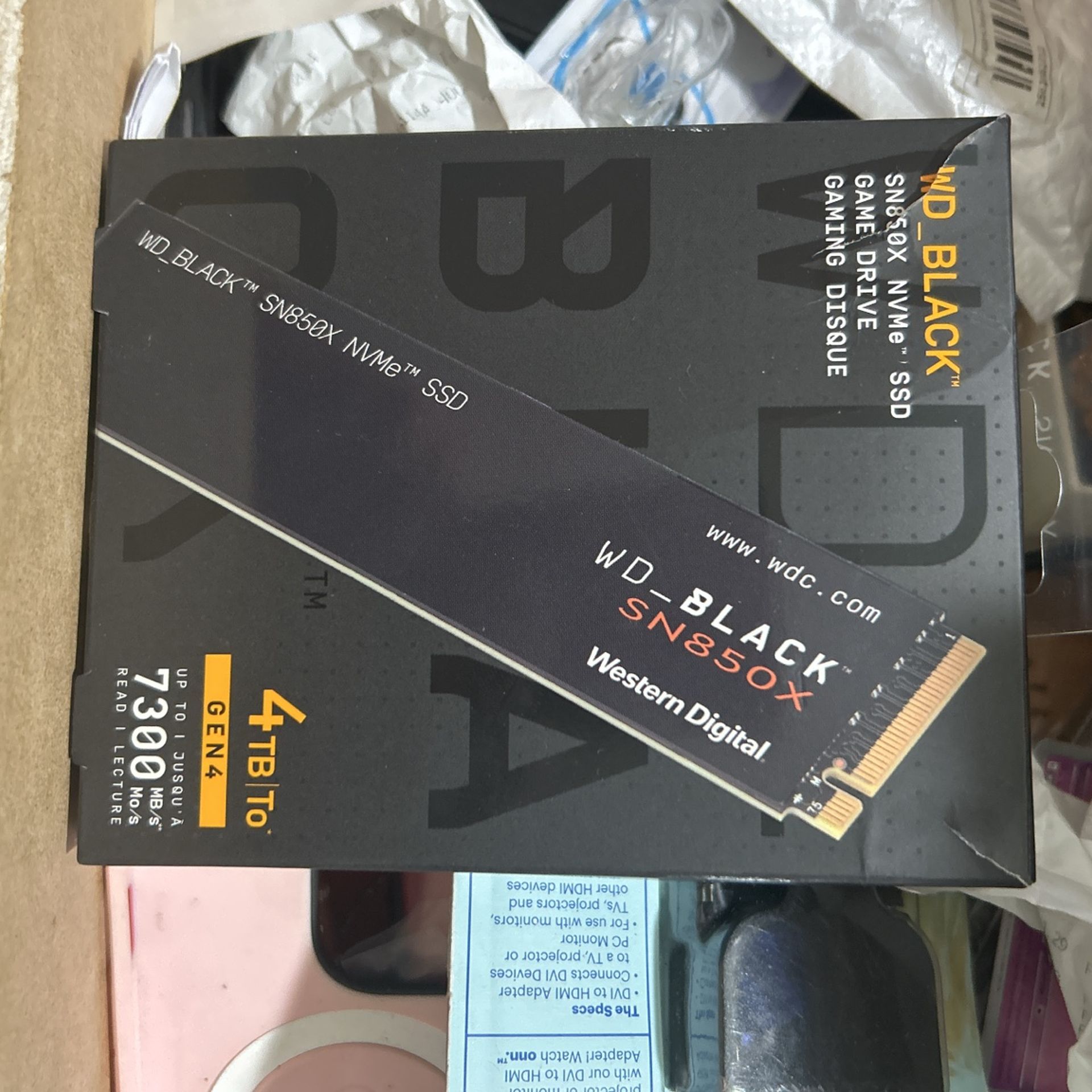 WD black Ssd 4tb