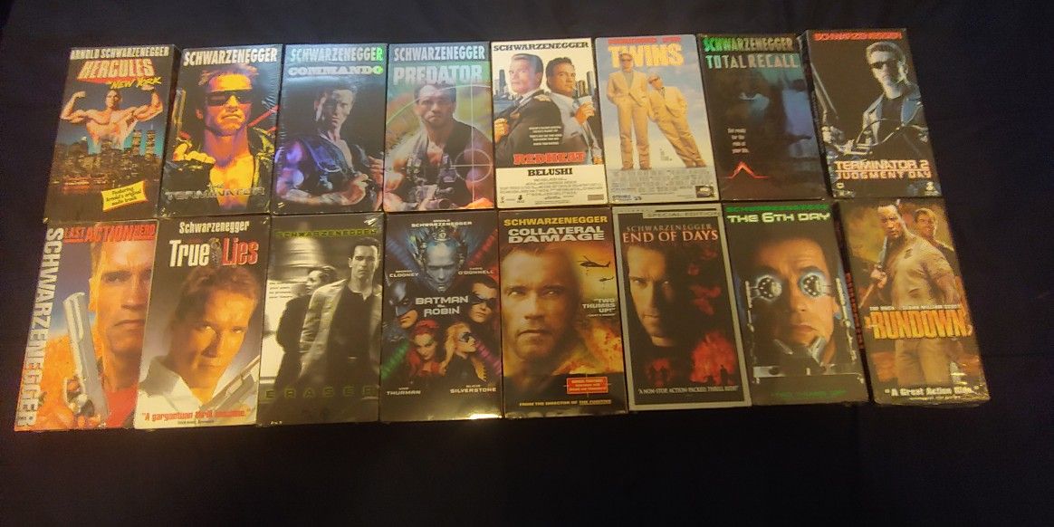 Arnold Schwarzenegger VHS For Sale