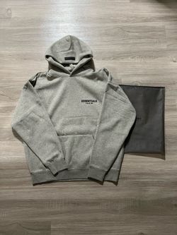 Dark grey essentials hoodie size L