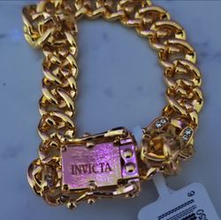 Brand new lightweight  Invicta Cuban Link bracelets