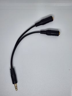 3.5mm Stereo Headphone Audio Y Splitter Cable Adapter Plug Jack Cord