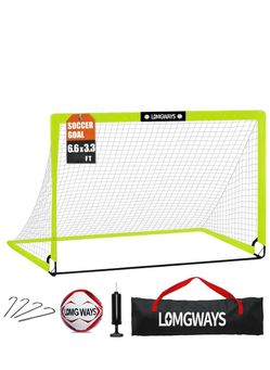 LOMGWAYS new soccer goal for backyard 6.6 X3.3