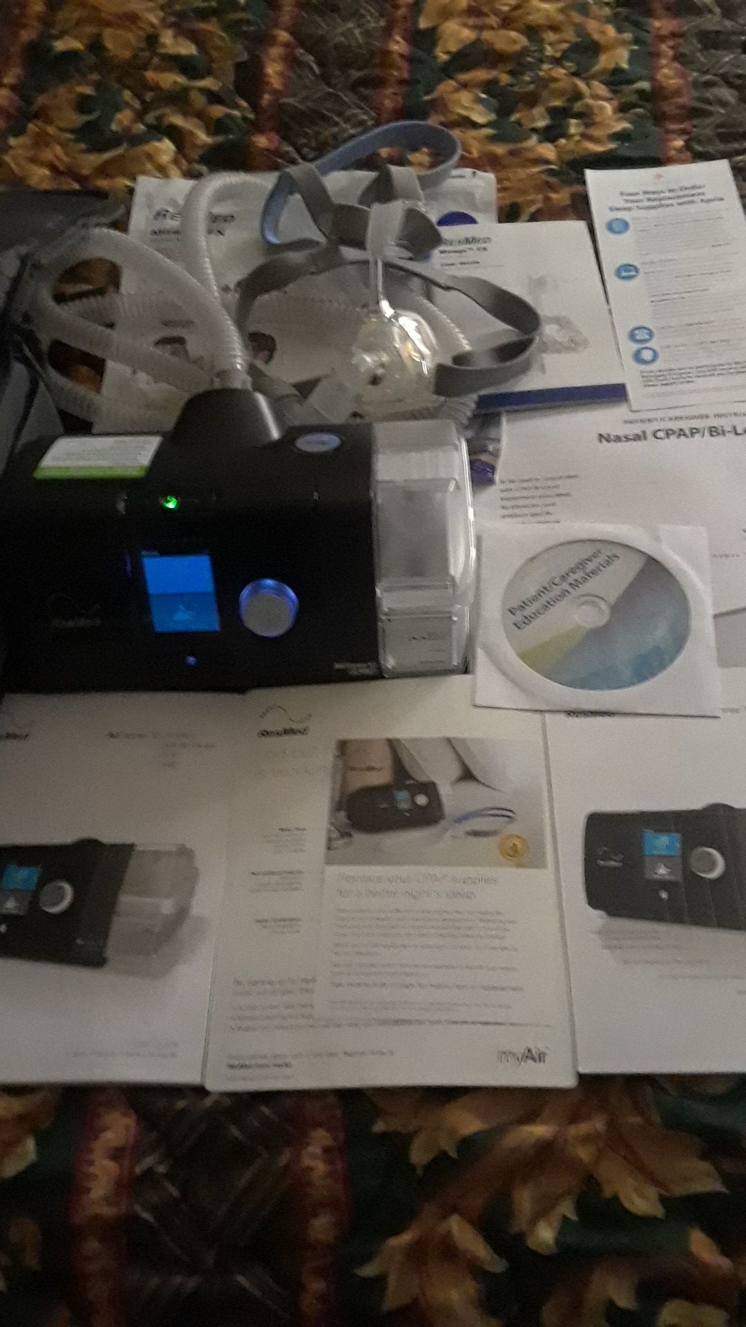 New ResMed airsense 10 CPAP machine with custom mask