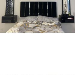 2 Floating Bedside Shelves