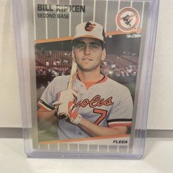 1989 Fleer Error card Bill Ripken