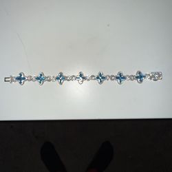 CZ Clover Bracelet with box