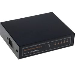 Brand new 5 Port 10/100Mbps Fast Ethernet Desktop Network Switch in Metal Case