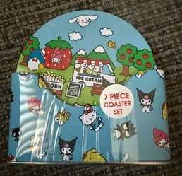 🩷HELLO KITTY &💙FRIENDS COASTER SET OF 7