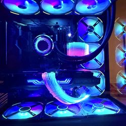 Liquid water Cooling Gaming pc 5800x 32gb ram rtx 3070ti 1tb ssd