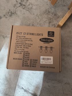 Glass Christmas lights