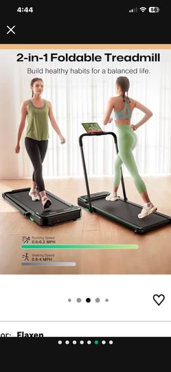 UREVO Strol 2E Smart 2-in-1 Folding Treadmill, Compact Walking Pad with Safety Handle, Plug and Play, Standing Desk Treadmill with Dual LED Display, S