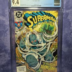Superman: Man Of Steel #18, 1992 • CGC 9.4 • 1st Full App Doomsday