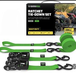 RHINO USA - HD TIE DOWN RATCHET STRAPS 8’