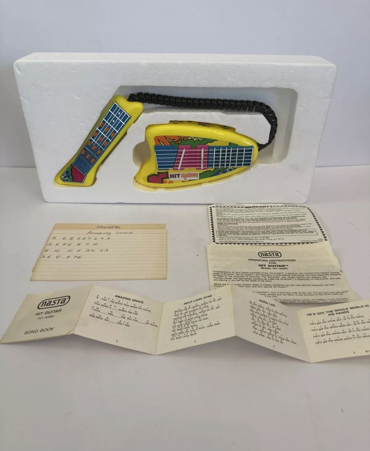 Nasta Hit Guitar Wearable Portable Electronic Air Guitar with Box Vintage