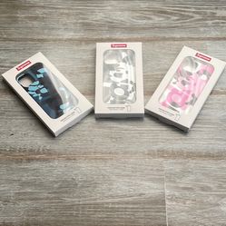 Supreme IPhone 11 Camo Covers. PINK, SNOW or BLUE Available. Brand new and sealed. Sold Separately 
