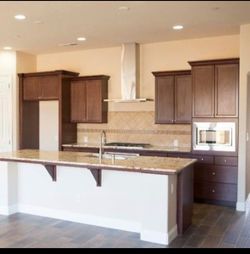 Kitchen cabinets. Also included the cabinets under the countertop