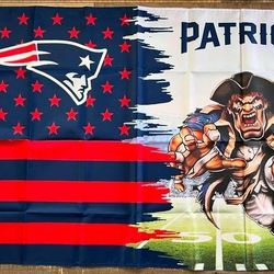 Patriots Flag size 3'×5''