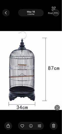 Round bird cage