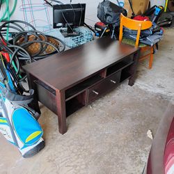 Chocolate Brown Solid TV Stand