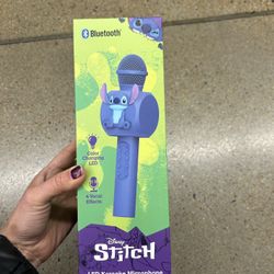 NWT Stitch LED Karaoke Microphone 