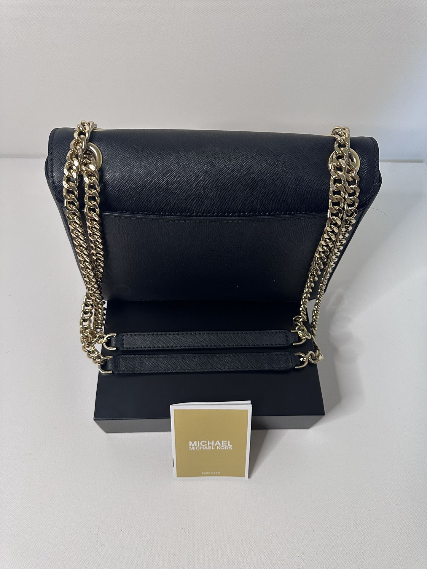 MICHAEL KORS Handbag Women’s Black & Gold Shoulder Bag (Authentic)