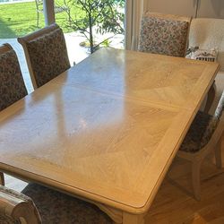Dining room table with chairs