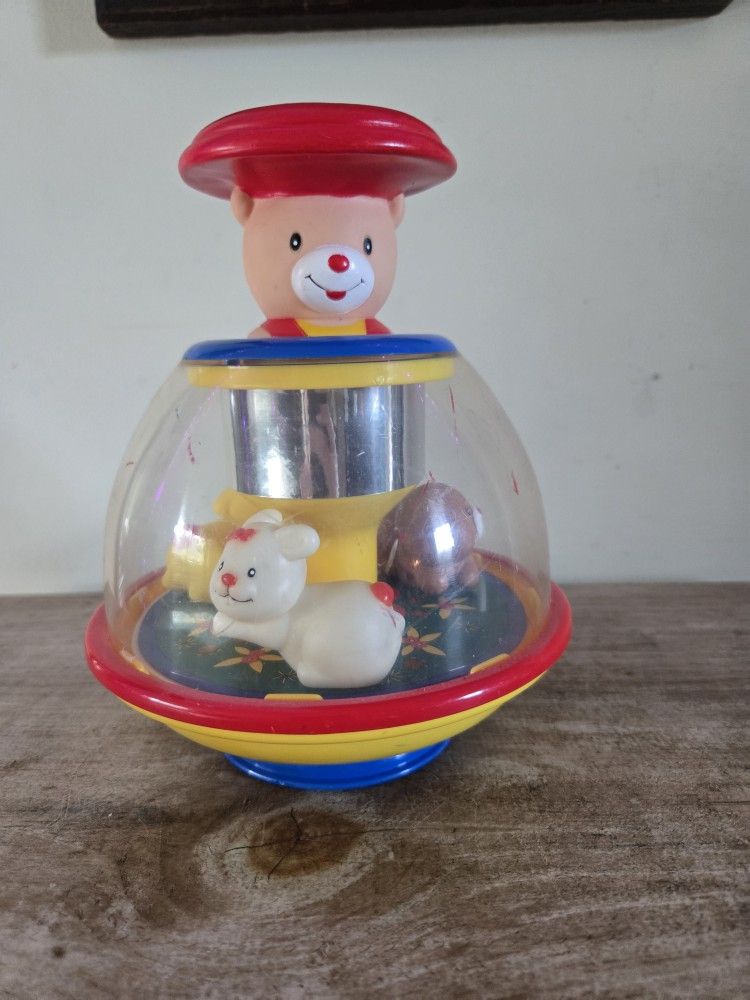 Vintage Battat Push and Spin Toy. 