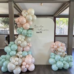 Backdrop And Balloon Garland