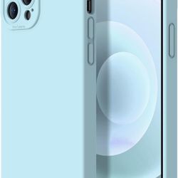 Turquiase Compatible with iPhone 13 Pro case with Camera len Cover, Liquid Silicone Gel Rubber Phone Case,Light Weight Slim Soft Protective Case for i