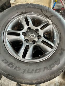 Set of Lexus wheels and tires