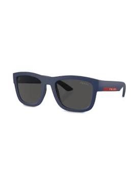 PRADA LINEA ROSSA PS 07WS DG009R Black Rubber Dark Blue 59 mm Men's Sunglasses