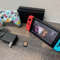 Nintendo Switch Bundle With Wireless Fortnite Controller 