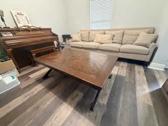 Havertys Large Wood Coffee Table – $175