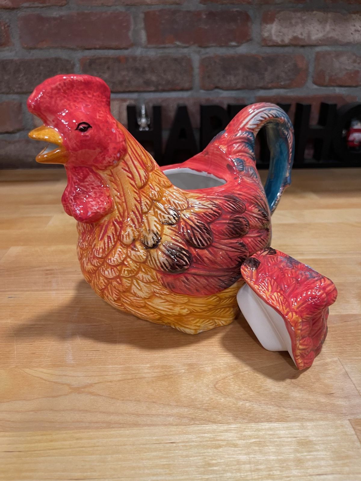 Ceramic Rooster Pitcher Country Gate