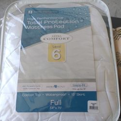 Full Size Total Protection Mattress Pad