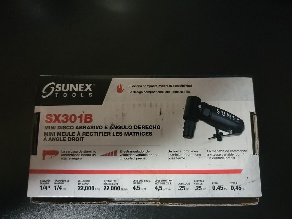 25 HP Mini Right Angle Die Grinder Kit - SUNEX Tools