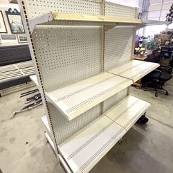 ULINE Double-Sided Gondola Unit - Commercial Shelving - Retail - 11 Shelves