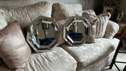 2 Accent Wall Mirror 16” inches for $10