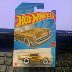 57 Chevy Bel Air Hotwheels Gold