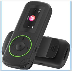 64GB wiwoo Sport Clip on MP3 Player with Bluetooth- Superlight Mini MP3 Player with Clip and Recorder(No FM), MicroSD Support, Shuffle Playback for Ru