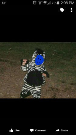 Zebra costume Size 6-12 months