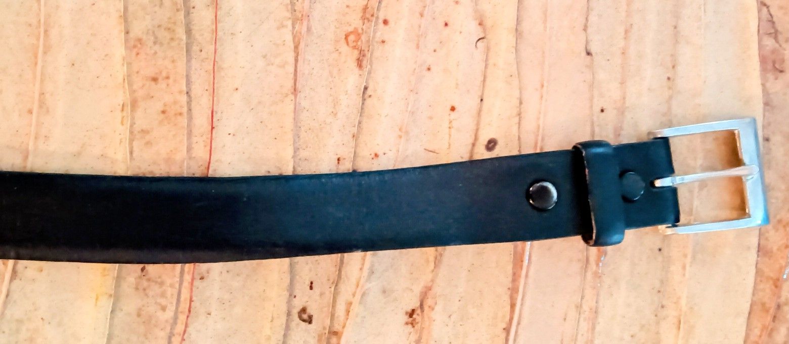 Men's Black Upper Leather Dress Belt