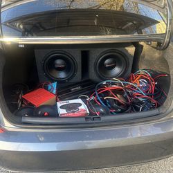 American Bass 12inch Subwoofers Set Up 