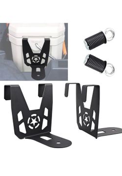 RZR Cooler Mounts Bracket with UTV Anchor, 2PCS Work with Ozark 26 Cooler, Compatible with Polaris RZR XP Turbo