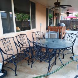 Metal Table And Chairs