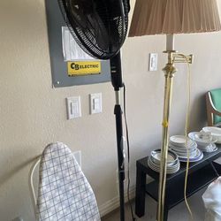 75013 Moving Sale:  Sunday afternoon, Buy one standing fan, get a free standing lamp