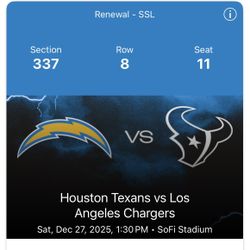 Chargers Vs Texans 