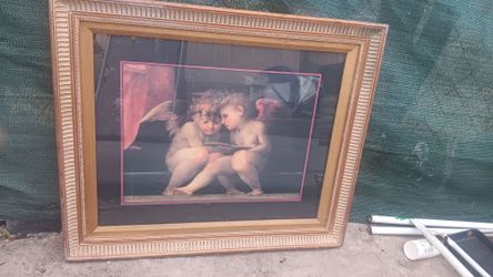 Framed Baby Angels Art