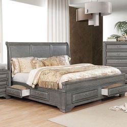 Queen Bed Frame  Dresser Mirror One Nightstand   Free Local Delivery   Check The Description